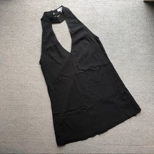 Tobi Small High neck cutout mini dress